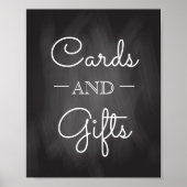 Chalkboardbruiloft | Kaarten en geschenken Poster (Voorkant)