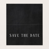 Chalkboardeffect, foto sparen de Datum Kaart Visitekaartje (Buitenkant ongevouwen)