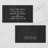 Chalkboardeffect, sparen de Datum Informatiekaartje (Voorkant / Achterkant)