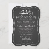 Chalkboardfiets voor tweeduwingsuitzendingen kaart (Voorkant)