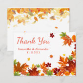  Chalkboardherfst Hartelijk dank Bedankkaart (Voorkant / Achterkant)