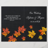  Chalkboardherfstprogramma's gevouwen (Voorkant)