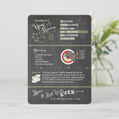 Chalkboardjaar in Review-fotokaarten - Kerstmis Kaart (Staand voorkant)