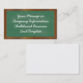 Chalkboardkaartsjabloon Visitekaartje (Voorkant / Achterkant)