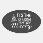 ChalkboardKerst sticker (Voorkant)