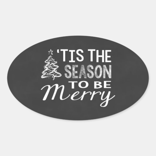 ChalkboardKerst sticker (Voorkant)