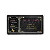 ChalkboardkerstCollectie Etiket (Voorkant)