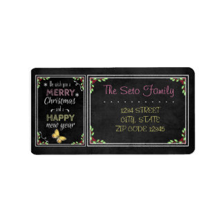 ChalkboardkerstCollectie Etiket