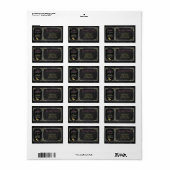 ChalkboardkerstCollectie Etiket (Full Sheet)