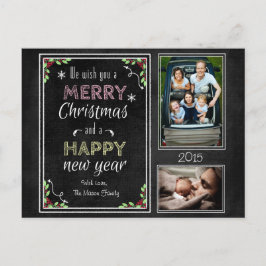 ChalkboardkerstCollectie Feestdagenkaart