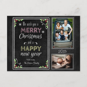 ChalkboardkerstCollectie Feestdagenkaart
