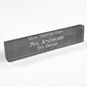 "Chalkboardkijk", gepersonaliseerde naamplaat Naambordje