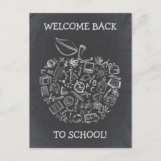 Chalkboardleraren Apple-Briefkaart Briefkaart (Voorkant)