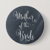Chalkboardmoeder van de Bride-Button Ronde Button 7,6 Cm (Voorkant)