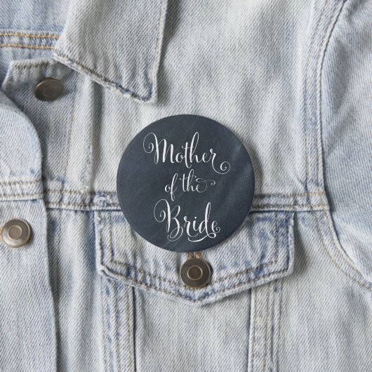 Chalkboardmoeder van de Bride-Button Ronde Button 7,6 Cm (In situ)