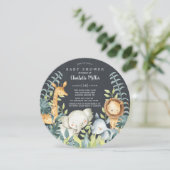 ChalkboardOerwoud Baby shower Kaart (Staand voorkant)