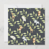 ChalkboardOerwoud Baby shower Kaart (Achterkant)