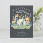 ChalkboardOerwoud Baby shower Kaart (Staand voorkant)