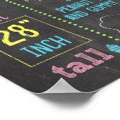 Chalkboardpartij gepersonaliseerd poster voor eers (Hoek)