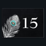 Chalkboardpauw-trouwlijstnummers Kaart<br><div class="desc">Chalkboard pauw trouwtafel nummers kaarten. Overeenkomende producten ook beschikbaar</div>