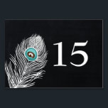 Chalkboardpauw-trouwlijstnummers Kaart<br><div class="desc">Chalkboard pauw trouwtafel nummers kaarten. Overeenkomende producten ook beschikbaar</div>