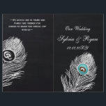 Chalkboardpauw-trouwprogramma's gevouwen<br><div class="desc">Chalkboardpauw,  een veelvoudig rustic Wedding-programma,  u zult deze programma's manueel moeten vouw vouwen. Klik op "duidelijk" rechts als u de vouwlijnen op de voor- en achterkant wilt verwijderen om u te begeleiden dat geen van de jouw tekst op andere kant loopt. Er zijn ook overeenkomende producten beschikbaar.</div>