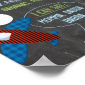 Chalkboardplanpartij, gepersonaliseerd poster van  (Hoek)