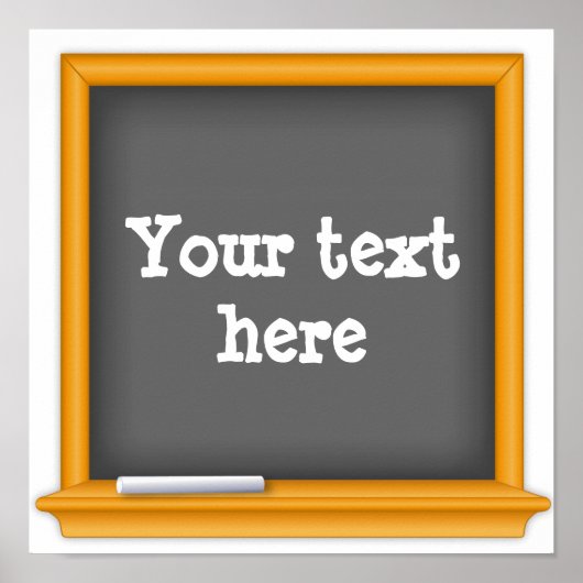 ChalkboardPoster Poster (Voorkant)
