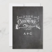 Chalkboardruimte voor handgeschreven gastnaam kaart (Achterkant)