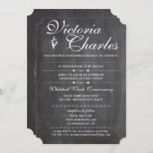 Chalkboardruimte voor handgeschreven gastnaam kaart (Voorkant / Achterkant)