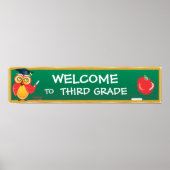 Chalkboardschoolbanner Poster (Voorkant)