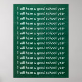 Chalkboardschrijven Poster (Voorkant)