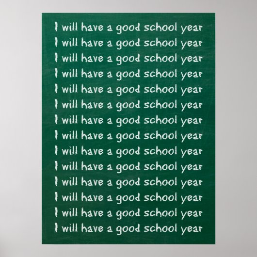 Chalkboardschrijven Poster (Voorkant)