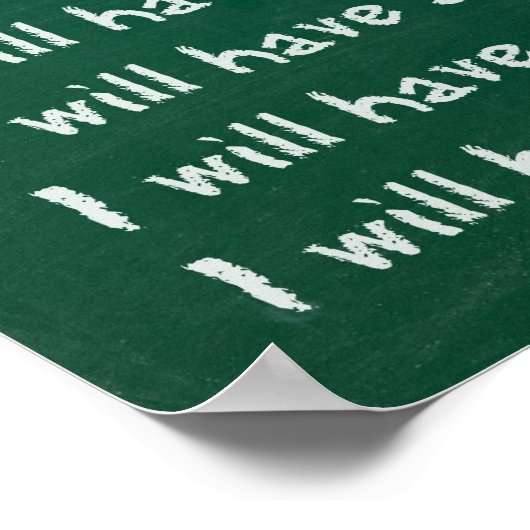 Chalkboardschrijven Poster (Hoek)