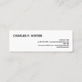 Chalkboardschrijver Mini Visitekaartje (Achterkant)