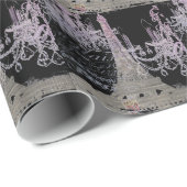 chalkboardscripts chandelier paris eiffeltoren cadeaupapier (Rol Hoek)