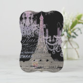 chalkboardscripts chandelier paris eiffeltoren kaart (Staand voorkant)