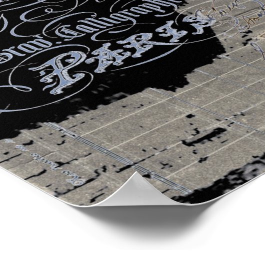 chalkboardscripts chandelier paris eiffeltoren poster (Hoek)