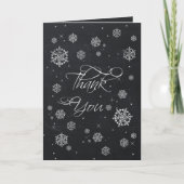 Chalkboardsnowflakes Vrijgezellenfeest Hartelijk d Bedankkaart (Voorkant)