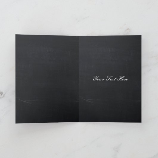 Chalkboardsnowflakes Vrijgezellenfeest Hartelijk d Bedankkaart (Binnen)