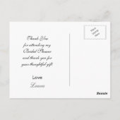 Chalkboardsnowflakes Vrijgezellenfeest Hartelijk d Briefkaart (Achterkant)