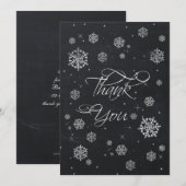 Chalkboardsnowflakes Vrijgezellenfeest Hartelijk d Kaart (Voorkant / Achterkant)