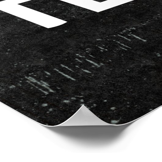 Chalkboardstijl - houd kalm op Poster (Hoek)