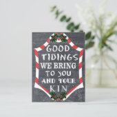 Chalkboardstijl kerstKaarten Feestdagenkaart (Staand voorkant)