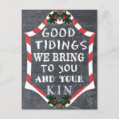 Chalkboardstijl kerstKaarten Feestdagenkaart (Voorkant)