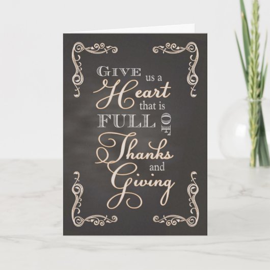 ChalkboardThanksgiving - Hart van Bedankt & Giving (Voorkant)
