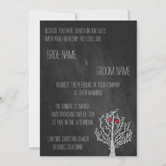 Chalkboardthema Kaart (Achterkant)