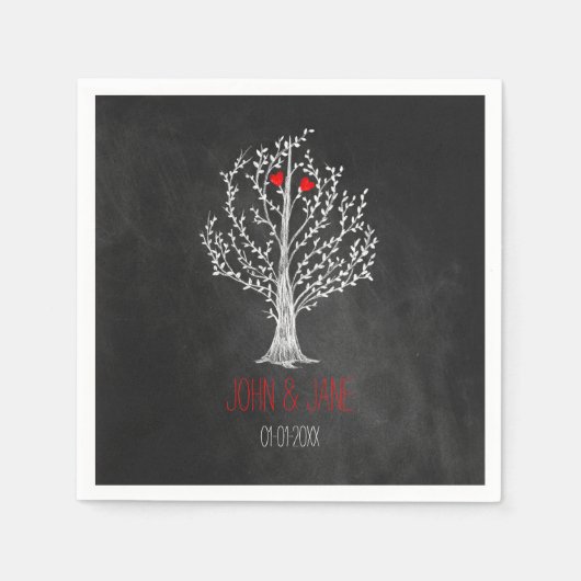 Chalkboardthema Servetten (Voorkant)