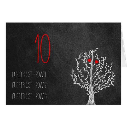 Chalkboardthema Wedstrijktafel Placeholder (Voorkant Horizontaal)