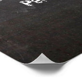 Chalkboardtypografie-Poster, aangepaste prijsopgav Poster (Hoek)